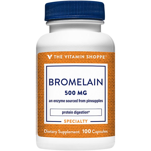 The Vitamin Shoppe Bromelain 500MG 600 GDU, Supports Protein Digestion