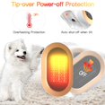 thumbnail image 4 of Electric Heater, Fan Heaters for Home Low Energy Silent, Mini Ceramic Heater with 2 Heat Settings, 4 of 4