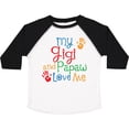 thumbnail image 3 of Inktastic Gigi and Papaw Love Me Grandchild Boys or Girls Toddler T-Shirt, 3 of 5