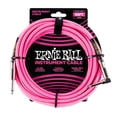 thumbnail image 1 of Cable Trenzado para Instrumentos Ernie Ball Rosa Neón Recto y Acodado 3 m, 1 of 2