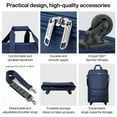 thumbnail image 4 of Hanke Suitcases with Wheels Expandable Foldable Luggage Bag Suitcase Collapsible Rolling Travel Bag Duffel Bag for Men Women Lightweight Suitcases,BLUE, 4 of 6