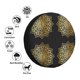 thumbnail image 4 of Fotbe Gold Mandala Funda de Llanta de Repuesto con Estampado, Engrosada, Ajuste Universal para Jeep, Remolque, RV, SUV, Camión-16 inch, 4 of 6