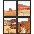 thumbnail image 3 of PixonSign Framed Wall Art, Arizona Texas Mountain Valley Posters, Set of 4 Loess High Slope Landscape Wall Decor Prints, Nature Wilderness Wall Décor for Living Room, Bedroom, Office - 11"x14" Black, 3 of 5