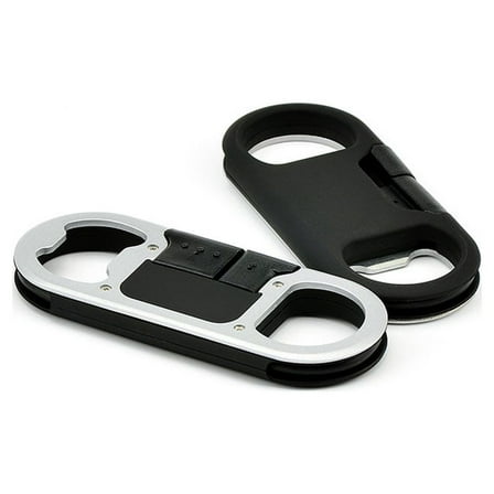 unbranded  USB C Charger Cable Keychain Bottle Opener Data Transfer Black