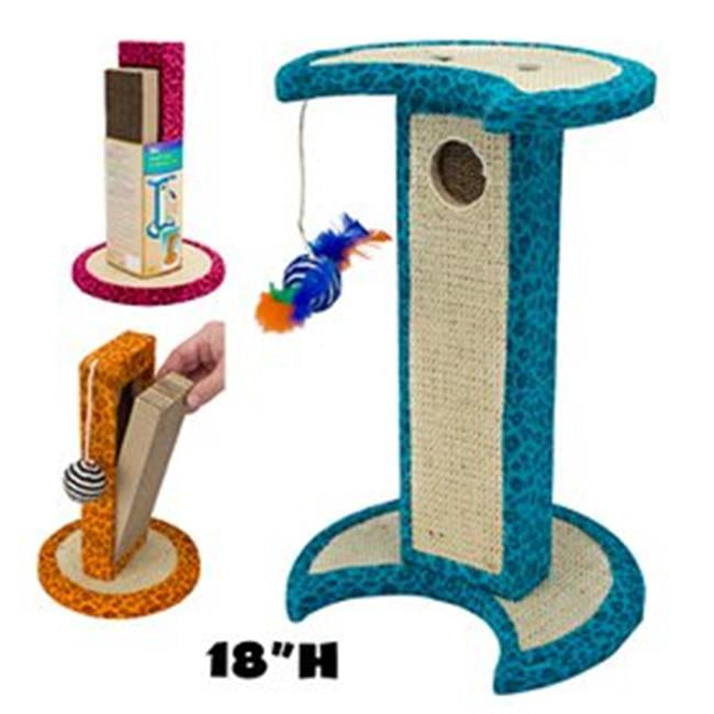 Penn Plax CATF38 Blue Jungle Cat Scratcher Cat Sisal Scratching Post
