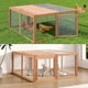 thumbnail image 4 of Yeshouse Gallinero plegable para conejos y gallinas, corral portátil con puertas superiores y laterales, ideal para interior y exterior, no requiere montaje, 4 of 7
