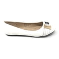 thumbnail image 4 of Victoria K Women's Gold Buckle With Two Tone Straps Ballerina Flats, 4 of 5