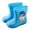 Sky Blue*, variant on OSOLU Children Girls Rain Boots Elastic Mouth Textured Soles -Resistant Light Comfortable Rain Shoes Holiday Versatile Shoes