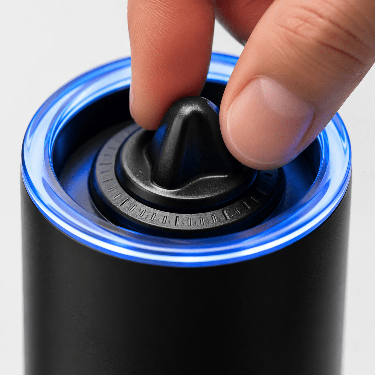 Electric Gravity Salt and Pepper Grinder - Battery-Powered, One-Hand Operation, Adjustable Coarseness, LED Indicator