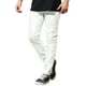thumbnail image 5 of Inspire Chic Conjunto Pantalones para Hombre Pantalones de Cuero Sintético Ajustados con Cremallera Sólidos 32 Blanco, 5 of 6