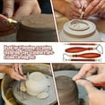 thumbnail image 3 of Pottery Trimming Tool, Clay Sculpting Tools Pottery Trimming Tool Mud Tool Clay Pottery Modelling Carving Tool, 3 of 7