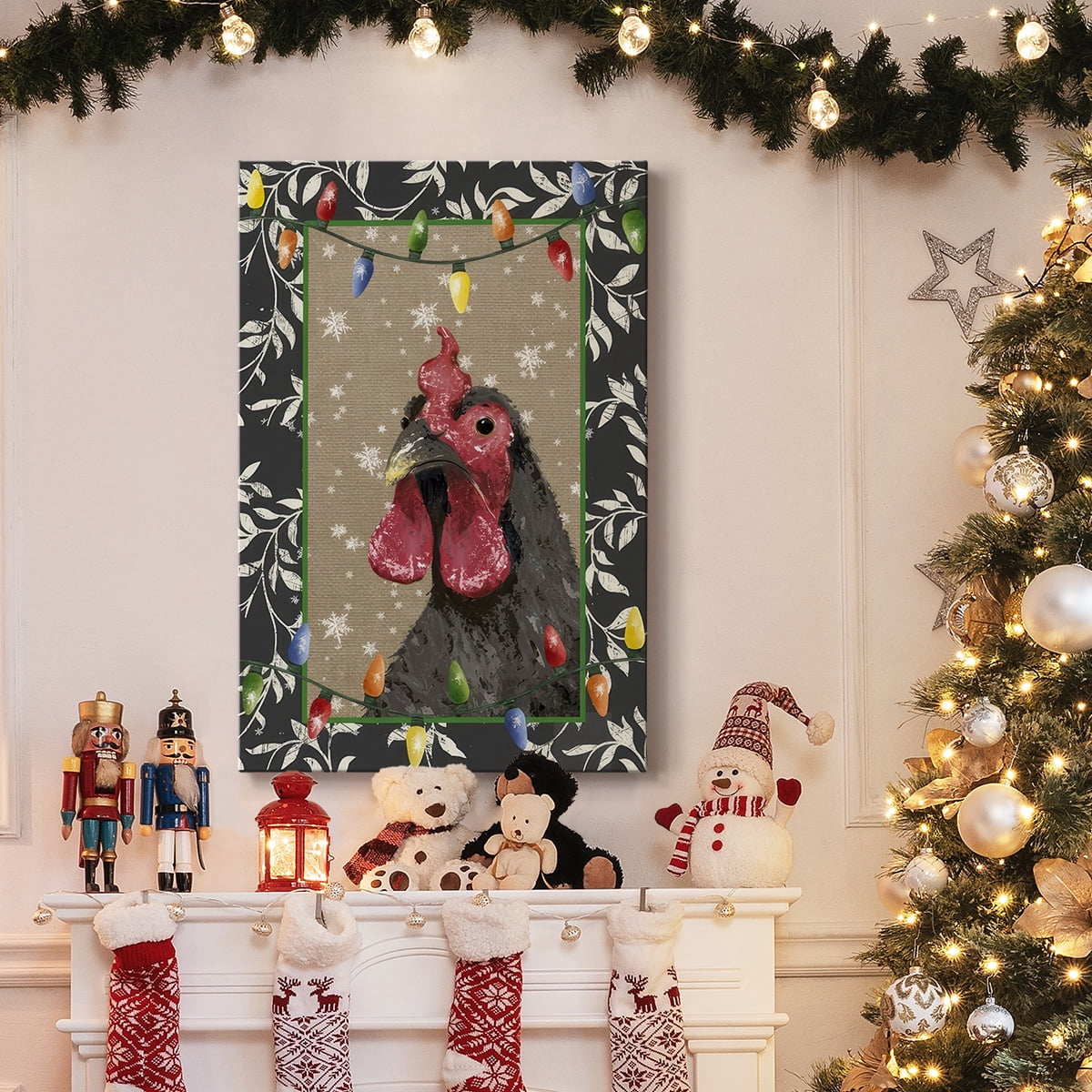 County Christmas Farm IV- Gallery Wrapped Canvas