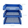 thumbnail image 3 of Miangastore 1pc 3 Tier Plastic File Document Rack Desktop File Holder Organizer for Office, 3 of 8