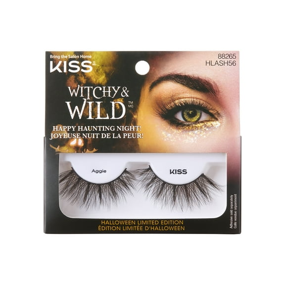 KISS Halloween Limited Edition False Eyelashes, ‘Aggie’, 1 Pair