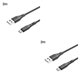 thumbnail image 4 of Inteprter Cable de datos de tejido de nailon para teléfono de 5V/3A, cable de carga rápida Micro USB de 2M Type4 NO4, 4 of 6