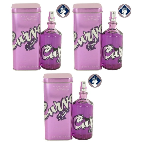 Pack of (3) Liz Claiborne Curve Crush EDT Spray 3.4 Oz