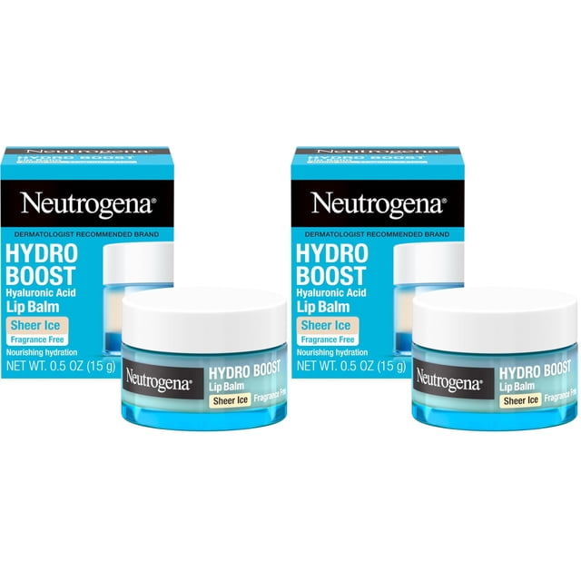 Bálsamo labial Neutrogena Hydro Boost con ácido hialurónico, 15 ml (paquete de 2)