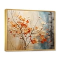 thumbnail image 2 of Designart "Glowing Embers Maple Trees wall art III" Floral Floater Framed Wall Decor, 2 of 7