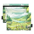 thumbnail image 2 of Forest People 2 Pack Pencil Pouches Zipper Pencil Case 3 Ring Pencil Pouch Cosmetic Bag, 2 of 6