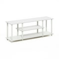 thumbnail image 3 of Furinno Turn-N-Tube No Tools 3D 3-Tier Entertainment TV Stands in White/White, 3 of 6