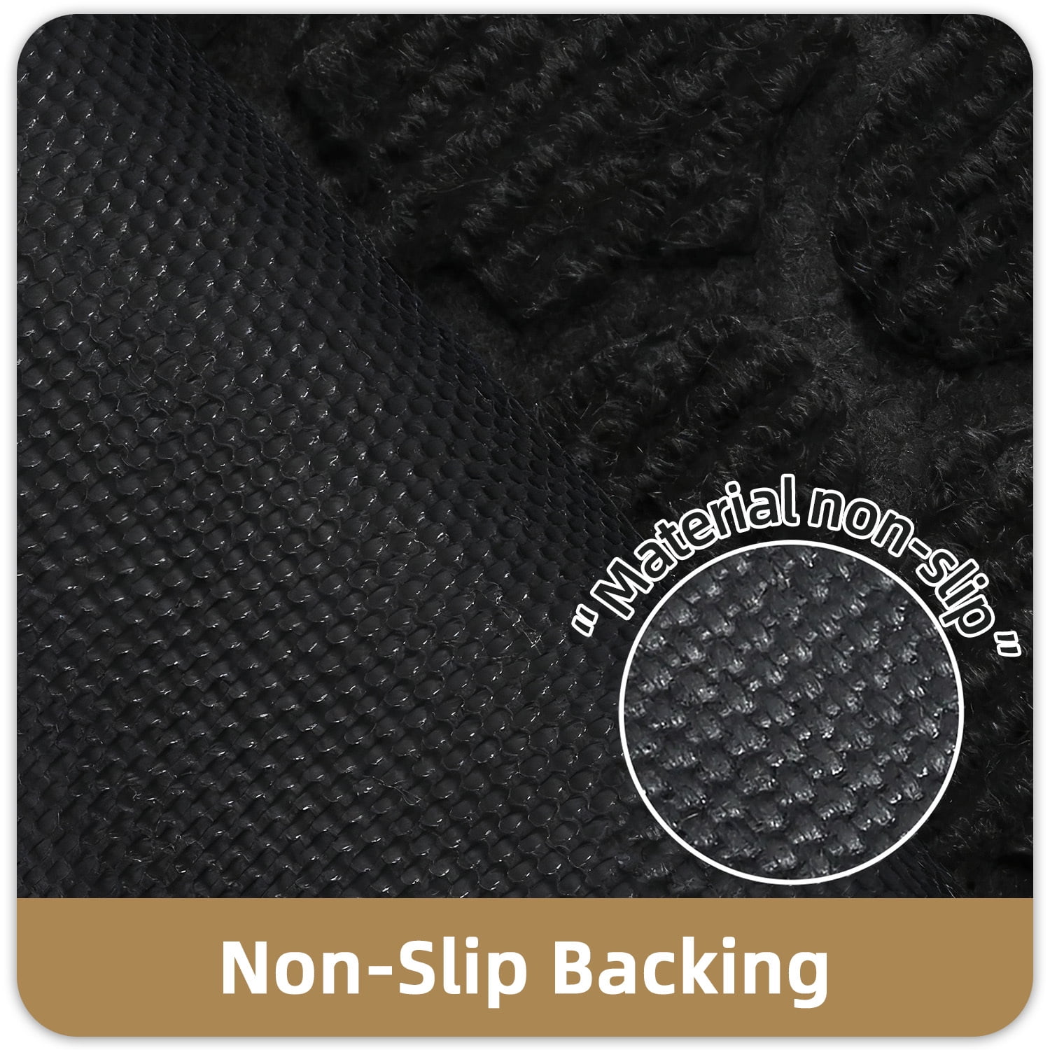 PABUBE Outdoor Doormat, Weatherproof Low Profile Outdoor Mat,Heavy Duty Non-Slip Welcome Mat, Dirt Trapper Washable Entry Rug for Front Doors Entryway,24"X36",Black