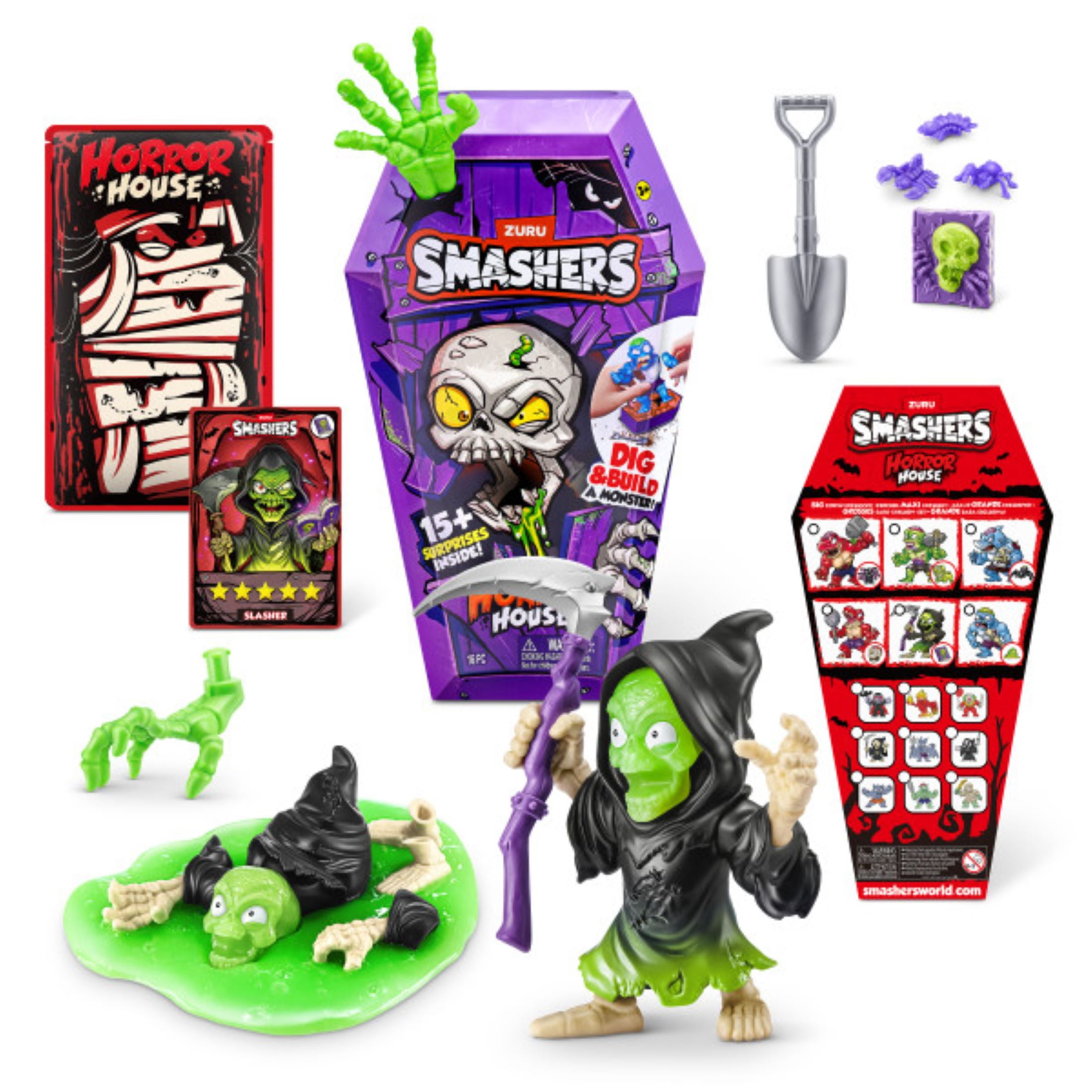 Smashers Horror House, Surprise Unboxing, Interactive Novelty Collectable Toy for Kids by ZURU Smashers Horror House, Surprise Unboxing, Interactive Novelty Collectable Toy for Kids by ZURU