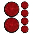 thumbnail image 1 of 6Pcs Bike Reflector Bike Lamp Reflector Plastic Reflector Warning Reflector Bike Supplies Plastic Bike Reflector Round Reflective Piece Cycling Reflector Bike Reflective Piece, 1 of 9