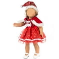 thumbnail image 5 of Doll Clothes Set For 18 Inch Doll, Christmas Dress Shawl Hat Set, Fashion Character Costume Toy, Creative Design Dress Up Outfit, Girls Gift Party Doll Clothing, 5 of 6