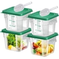 thumbnail image 6 of Food Storage Containers with Lid, Square Clear Commercial Storage Containers with Handle and Scale for Food Storage in Home Kitchen & Dining, 6 of 8