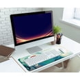 thumbnail image 3 of Ocean Wave and Sun Desk Mat,Traditional Japanese Wave Extended Gaming Mouse Pad,Large Non-Slip Rubber Base Mousepad with Stitched Edges,Waterproof Mouse Mat Desk Pad for Office Game Home 35.4x15.75 in, 3 of 5