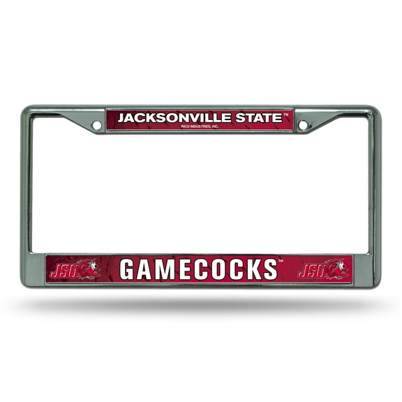 Jacksonville State Gamecocks NCAA Chrome Metal License Plate Frame
