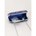 thumbnail image 6 of REMANLAND Women's Satin Evening Clutch, Blue, 6 of 6