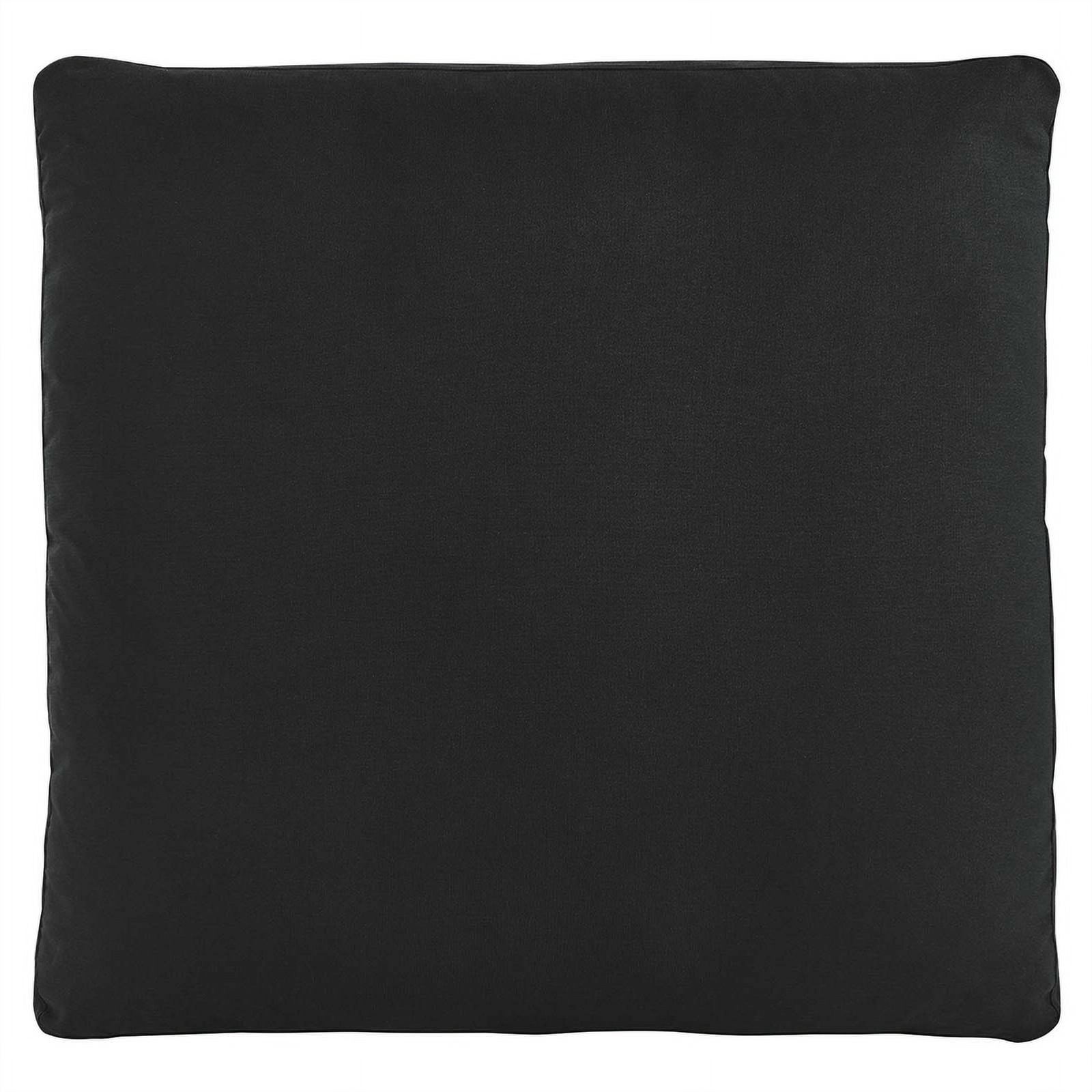 Modway Commix Modern Down Filled Overstuffed Fabric Ottoman in Black