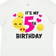 thumbnail image 4 of Inktastic Its My 5th Birthday with Smiling Emoticon Girls Toddler T-Shirt, 4 of 5