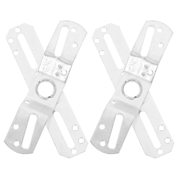 Raindrops  2 Sets Mounting Brackets Light Fixture Mounts Fitting Silver