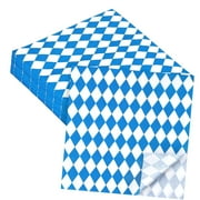 HYKE 48-Count Oktoberfest Paper Napkins Set, 13" x 13" Unfolded, for Oktoberfest Party Decorations and Tableware