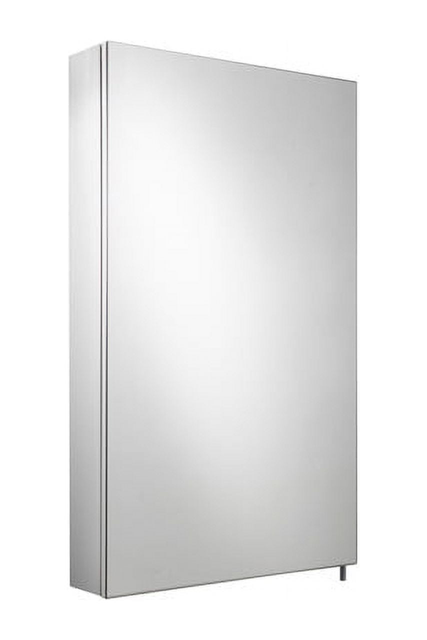 Croydex Finchley Single Door Stainless Steel Medicine Cabinet with Mirror Door (16x26in)