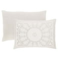 thumbnail image 4 of BNM Cotton Blend Classic Medallion Bedspread Set, Queen, Off White, 4 of 6