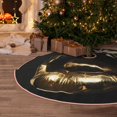 thumbnail image 5 of Sikiie Golden Lips Modern Sculpture Christmas Tree Skirt, Christmas Tree Decorations, Christmas Decor, Tree Mat Decoration(30-48IN)-36", 5 of 6