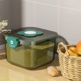 thumbnail image 3 of Dinheiro Contenedor de Arroz Caja Hermética de Almacenamiento de Alimentos de Grano Transparente con Tapa para la Cocina del Hogar Transparente Verde 5kg, 3 of 7