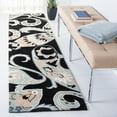 thumbnail image 3 of SAFAVIEH Wyndham Dulcibella Floral Wool Area Rug, Black/Multi, 5' x 8', 3 of 10