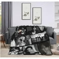 thumbnail image 3 of Korea BT-S Jungkook Blanket Soft and Comfortable Warm Fleece Throw of Korea Idol Group Blankets 40"x50" Yoga Blankets Picnic Blankets for Dorm Room Decor Sofa Bedd, 3 of 6