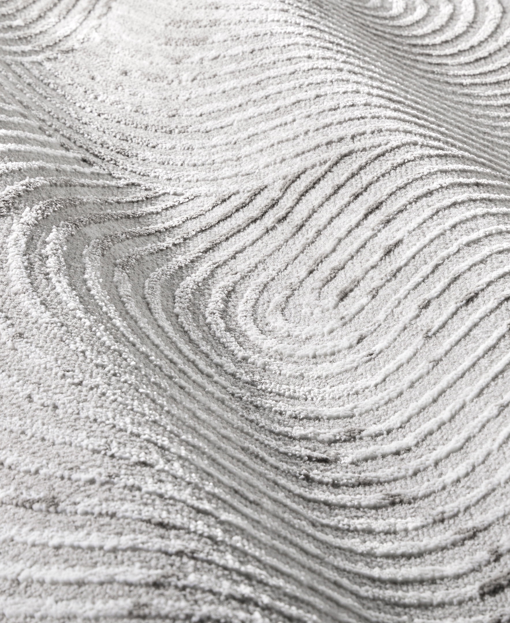 TOWN & COUNTRY LUXE Maya Soft Arches Neutral Indoor Area Rug with High-Low Texture, Grey, 6'6"x9'6"