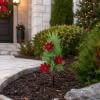 Christmas Ground Tree, Pinecone Holiday Ornament, Outdoor Yard Decor, Large Eye-Catching Size and Sturdy Ground Base for Garden Lawns, Front Porches and Patio Areas.