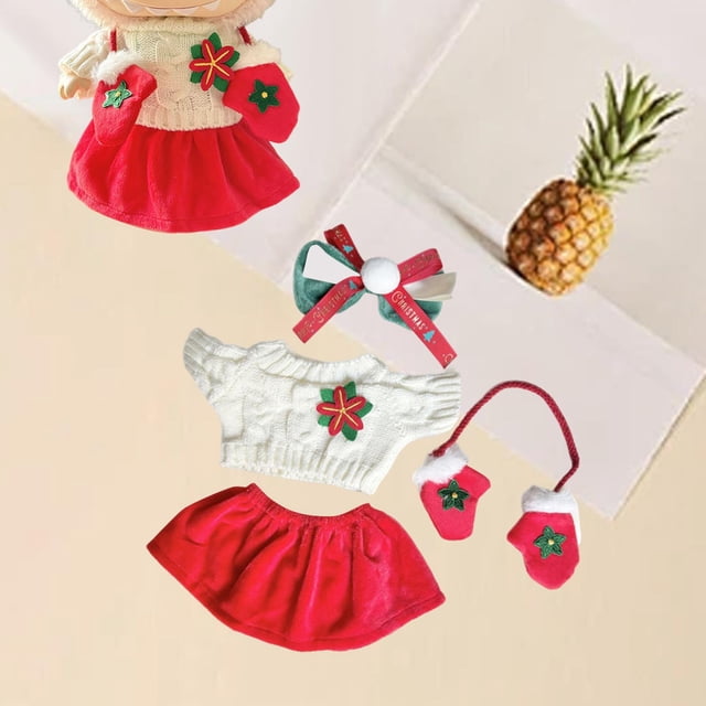 Suéter de Peluche con Falda Hugo para Hacer tus Propias Muñecas 38 cm 14,96 pulgadas Accesorios para Fotos