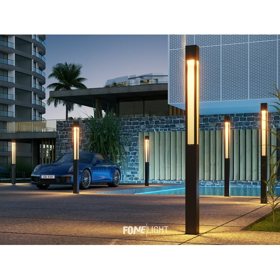 Modern Outdoor LED Light Post – Stylish & Durable