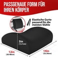 thumbnail image 2 of Cojín ortopédico para silla de oficina, cojín lumbar para silla, cojín de respaldo de espuma viscoelástica, funda lavable, 2 of 4