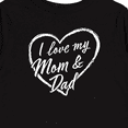 thumbnail image 4 of Inktastic I Love My Mom and Dad in White Chalk Heart Boys or Girls Long Sleeve Toddler T-Shirt, 4 of 5