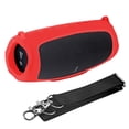 thumbnail image 2 of Funda de silicona con correa para altavoz compatible con Bluetooth JBL Charge 5 (rojo), 2 of 6