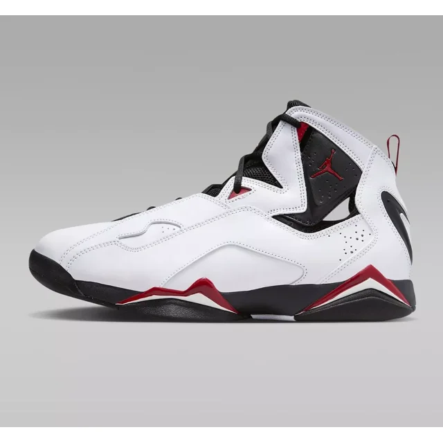N I-K-E A i r-Jor-dan True Flight White Varsity Red Black Chicago 342964-160 Men's NBY
